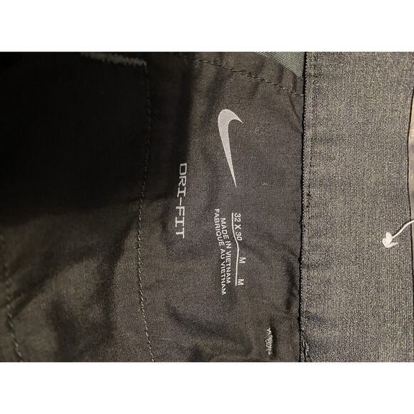 Nike Golf Pants Mens 32x30 M M Gray Dri Fit Flat Front Lightweight Straight Leg - Picture 9 of 10